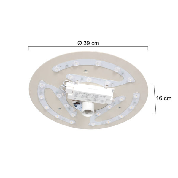 Steinhauer Prestige chic plafondlamp – ø 380 cm – Ingebouwd (LED) – staal - Image 5