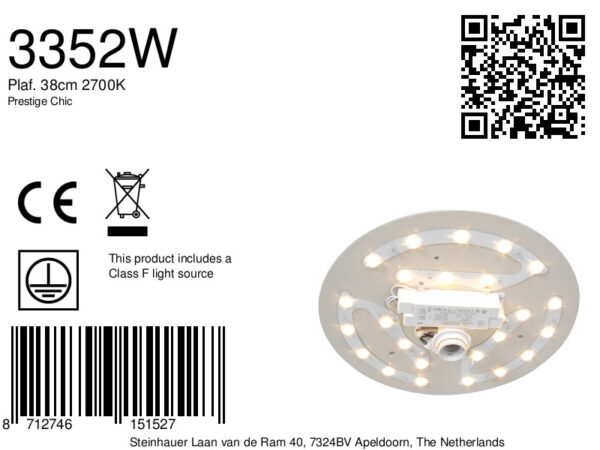 Steinhauer Prestige chic plafondlamp – ø 380 cm – Ingebouwd (LED) – staal - Image 6