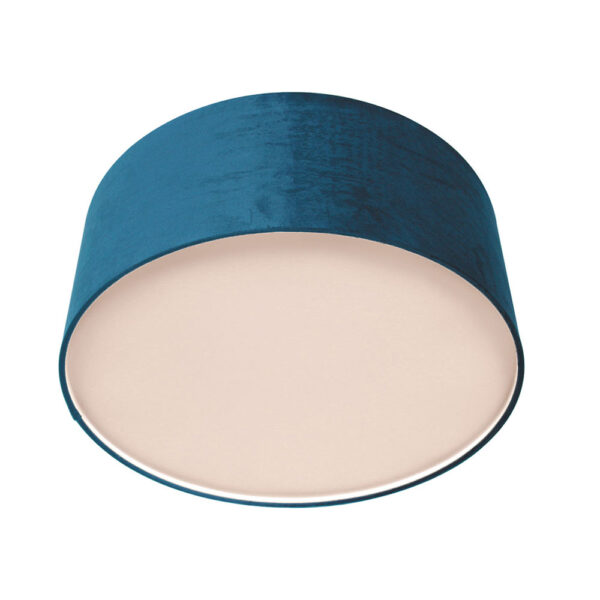 Steinhauer Prestige Chic plafondlamp - met velours blauwe kap - Ø40 cm - dimbaar - Image 2