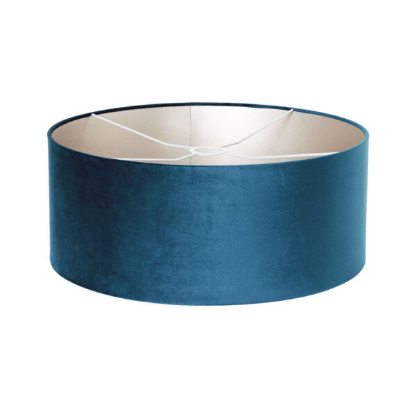 Steinhauer Prestige Chic plafondlamp - met velours blauwe kap - Ø40 cm - dimbaar - Image 4