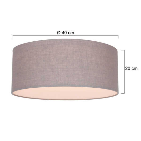Steinhauer Prestige Chic plafondlamp - met bruine kap - Ø40 cm - dimbaar - Image 5