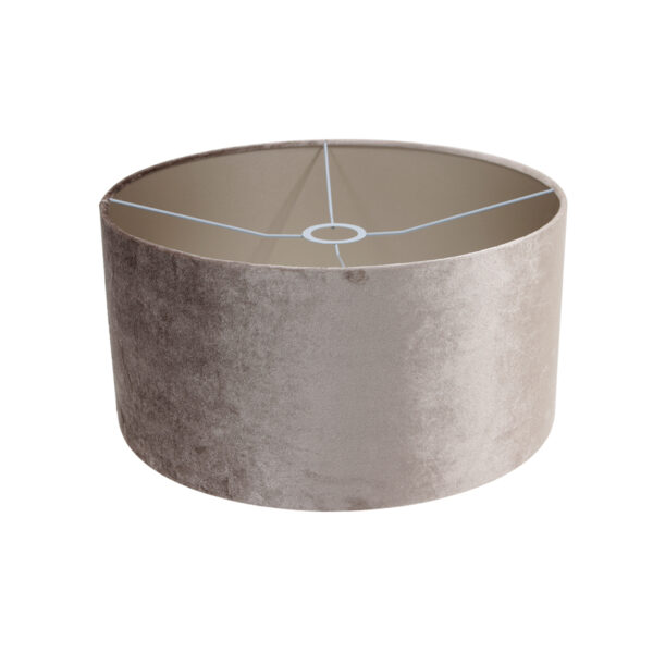 Steinhauer Prestige Chic plafondlamp - met velours grijze kap - Ø40 cm - dimbaar - Image 4