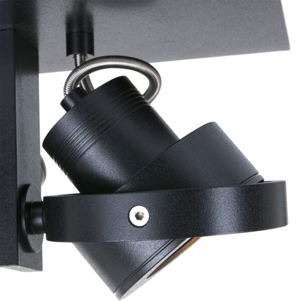 Steinhauer West Point spot - opbouw spot - draai- en kantelbaar - incl. LED - 2 lichts - zwart - Image 2