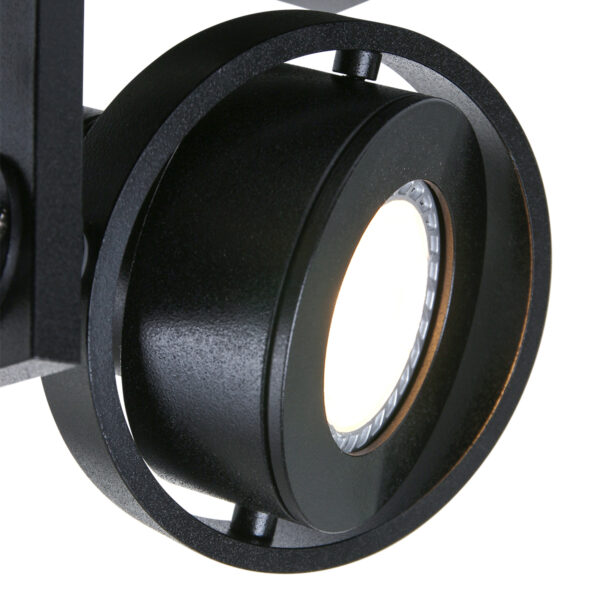 Steinhauer West Point spot - opbouw spot - draai- en kantelbaar - incl. LED - 2 lichts - zwart - Image 3