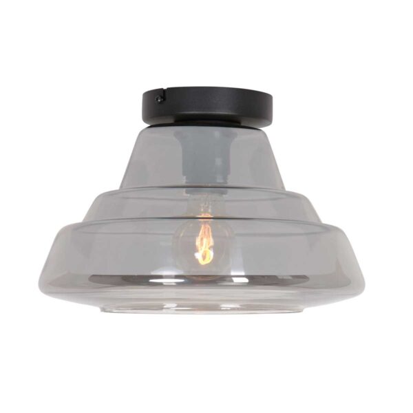 Steinhauer Reflexion plafondlamp – ø 30 cm – E27 (grote fitting) – zwart - Image 2