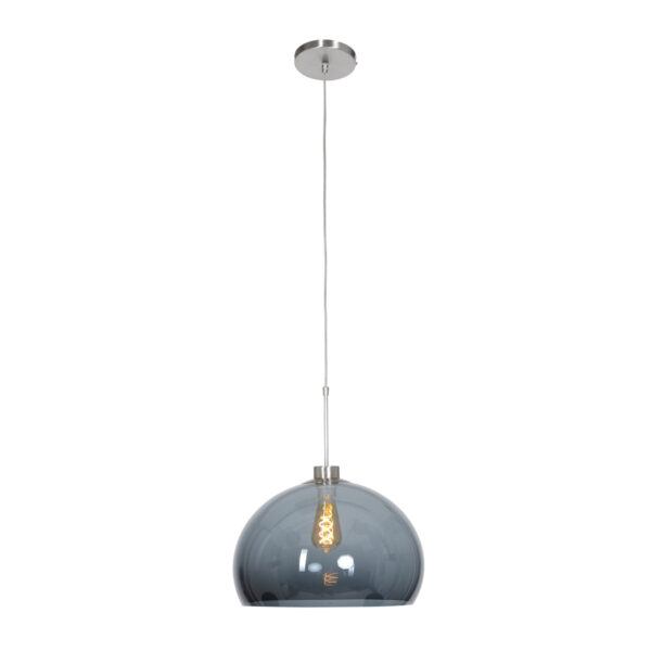 Steinhauer Gramineus hanglamp - plexiglas bol - Ø32 cm - in hoogte verstelbaar - E27 - grijs en staal - Afbeelding 8
