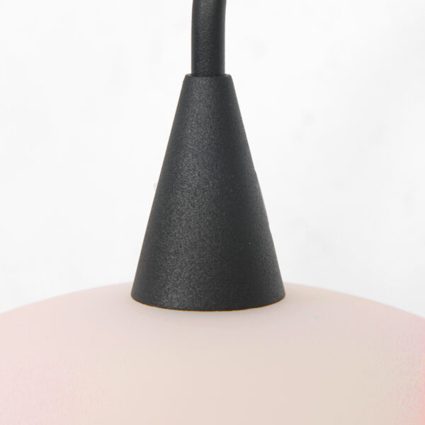 Steinhauer Tallerken wandlamp - incl. G9 lichtbron - 36 cm hoog - glazen schotel - zwart - Image 3