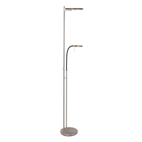 Steinhauer Turound vloerlamp – Draai- en/of kantelbaar – Ingebouwd (LED) – grijs en staal - Afbeelding 14