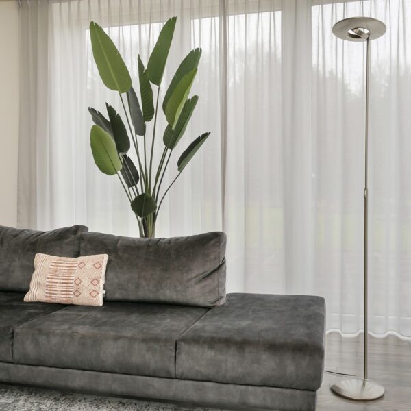 Steinhauer Zenith vloerlamp - uplighter - incl. LED - dimbaar - kleurinstelbaar - staal - Image 3