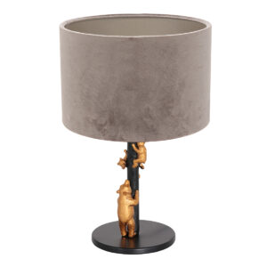 Anne Light & Home Animaux tafellamp – ø 20 cm – Niet verstelbaar – E27 (grote fitting) – Zwart
