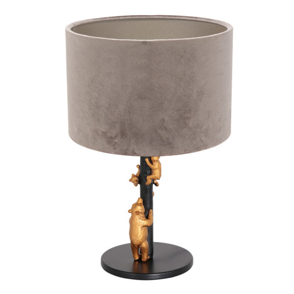 Anne Light & Home Animaux tafellamp – ø 20 cm – Niet verstelbaar – E27 (grote fitting) – Zwart