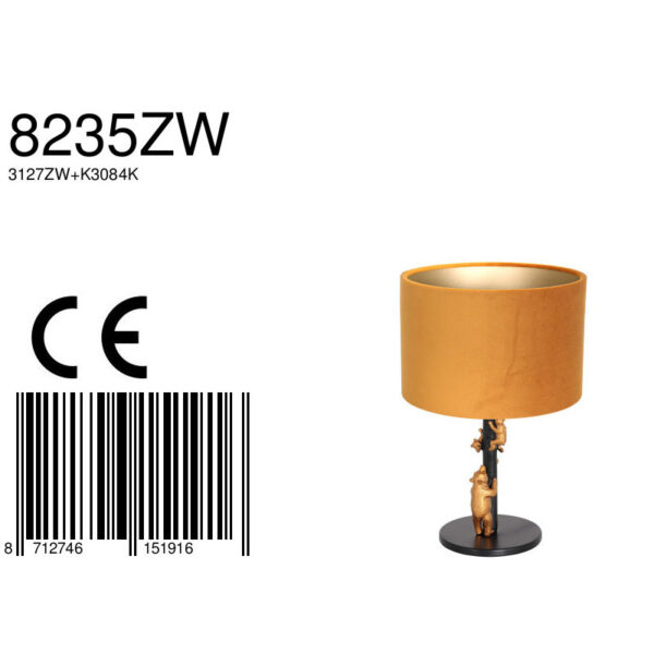 Trendy tafellamp met gouden dieren familie Anne Light & Home Animaux - Image 6