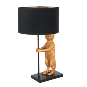 Anne Light & Home Animaux tafellamp – ø 30 cm – Niet verstelbaar – E27 (grote fitting) – Zwart