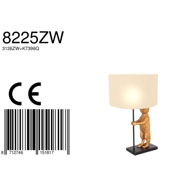 Stokstaart lampje met kap Anne Light & Home Animaux - Image 6