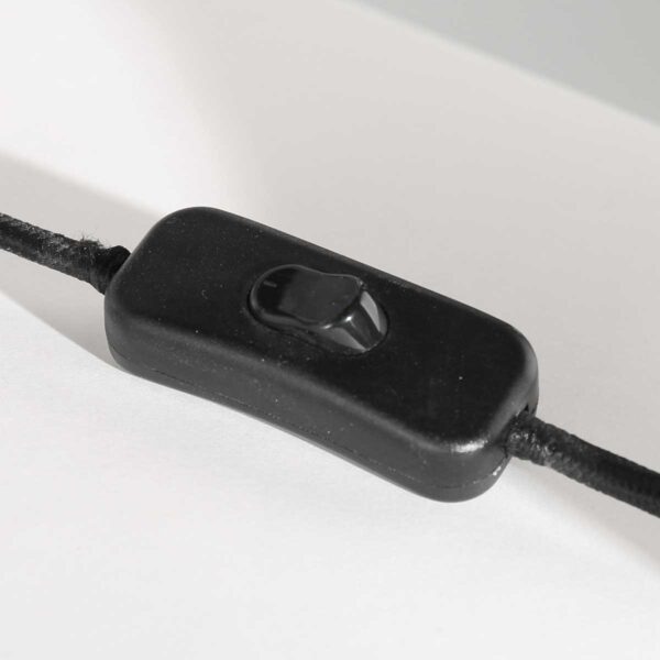 Hoge glanzende tafellamp met rieten kap Anne Light & Home Bois - Image 15