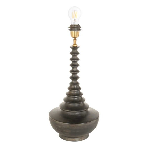 Design houten tafellamp met rieten kap Anne Light & Home Bois - Image 13