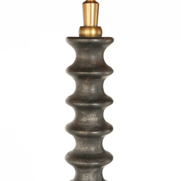 Design houten tafellamp met rieten kap Anne Light & Home Bois - Image 3