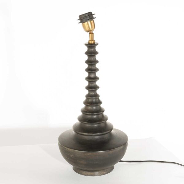 Design houten tafellamp met rieten kap Anne Light & Home Bois - Image 7