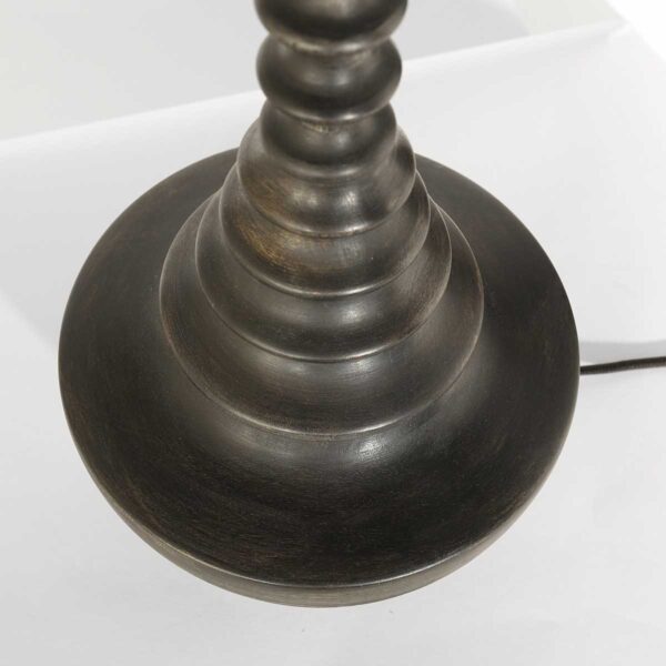 Design houten tafellamp met rieten kap Anne Light & Home Bois - Image 9