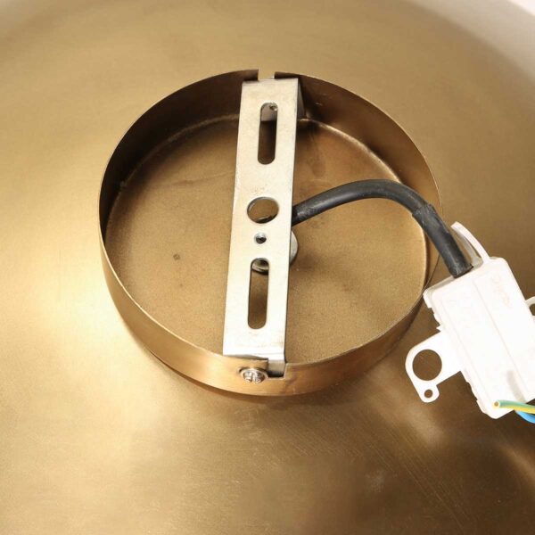 Vintage ronde gouden plafondlamp Anne Light & Home Brassi - Image 11