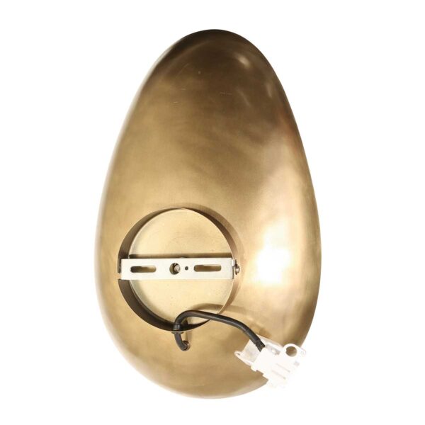 Retro eivormige gouden wandlamp Anne Light & Home Brassi - Image 11