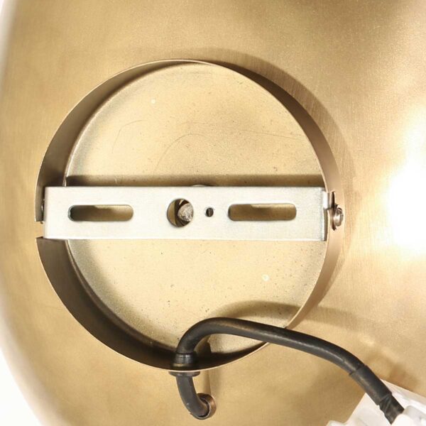 Retro eivormige gouden wandlamp Anne Light & Home Brassi - Image 13