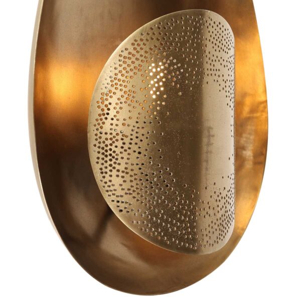 Retro eivormige gouden wandlamp Anne Light & Home Brassi - Image 4