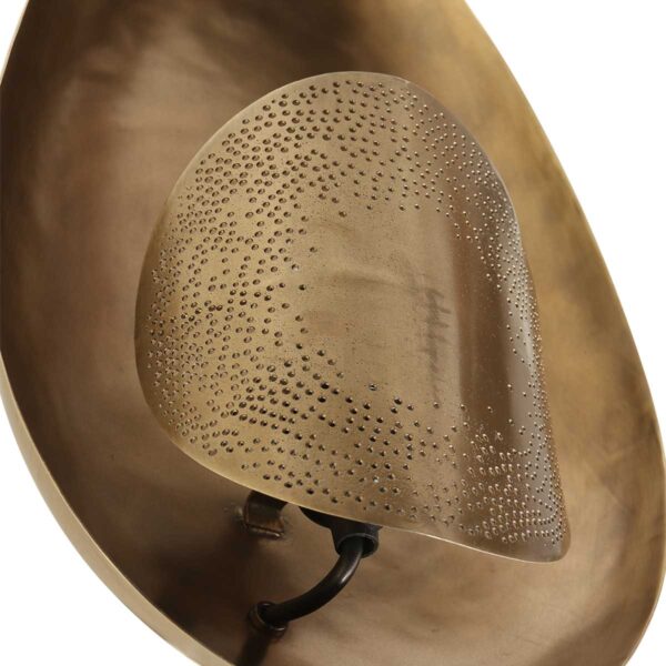 Retro eivormige gouden wandlamp Anne Light & Home Brassi - Image 6