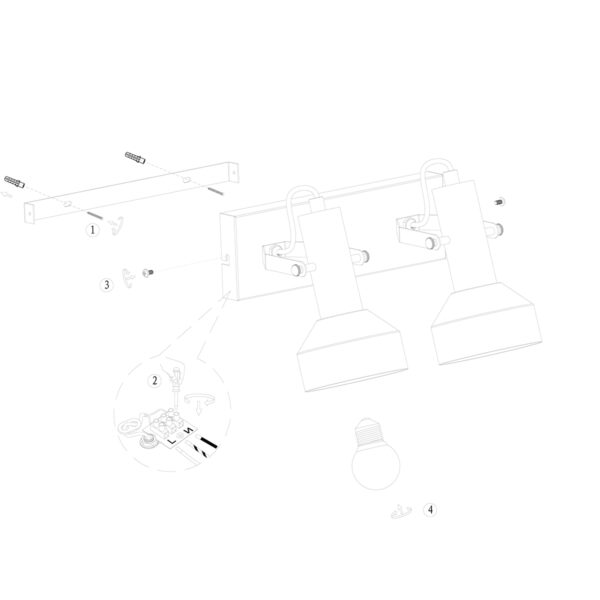 Tweelichts plafondspot Anne Light & Home Bundle - Image 8