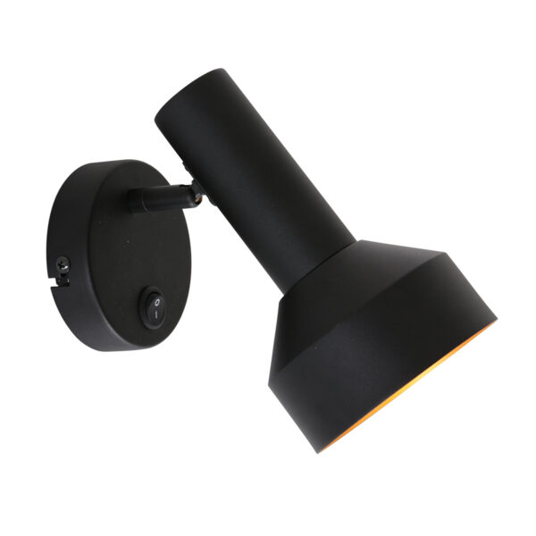 Wandspot zwart met gouden binnenzijde Anne Light & Home Bundle - Image 9