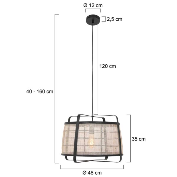 Trendy hanglamp Capos zwat jutte Anne Light & Home Capos - Image 6