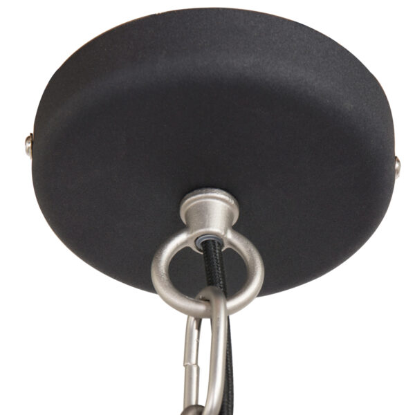 Industriële zwarte metalen hanglamp Anne Light & Home Clearvoyant - Image 4