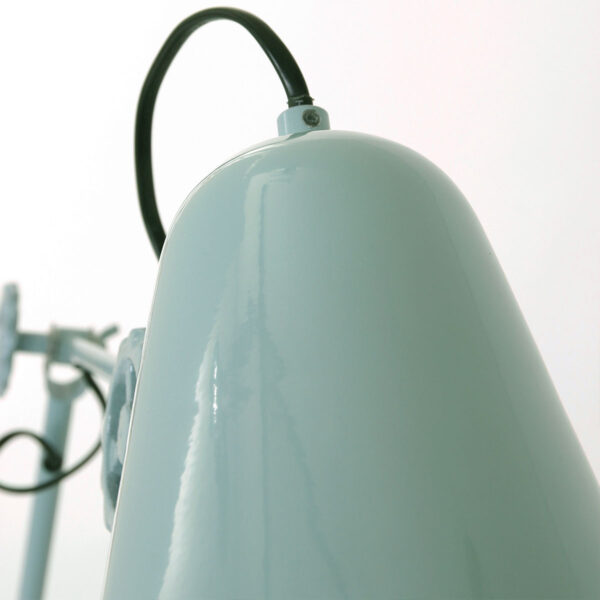 Anne Lighting Dolphin staande leeslamp - industrieel - 160 cm hoog - verstelbaar - mintgroen - Afbeelding 12