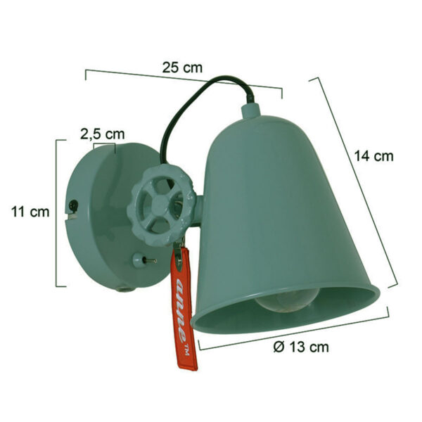 Wandlamp met stoere details Anne Light & Home Dolphin - Image 7