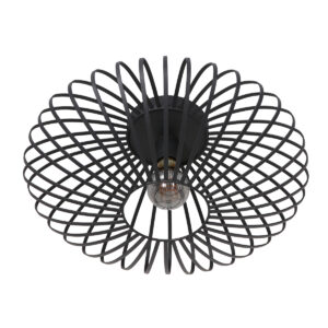Anne Light & Home Dunbar plafonniere – ø 40 cm – E27 (grote fitting) – Zwart