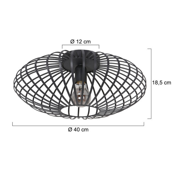 Spiraal plafondlamp Anne Light & Home Dunbar - Image 6