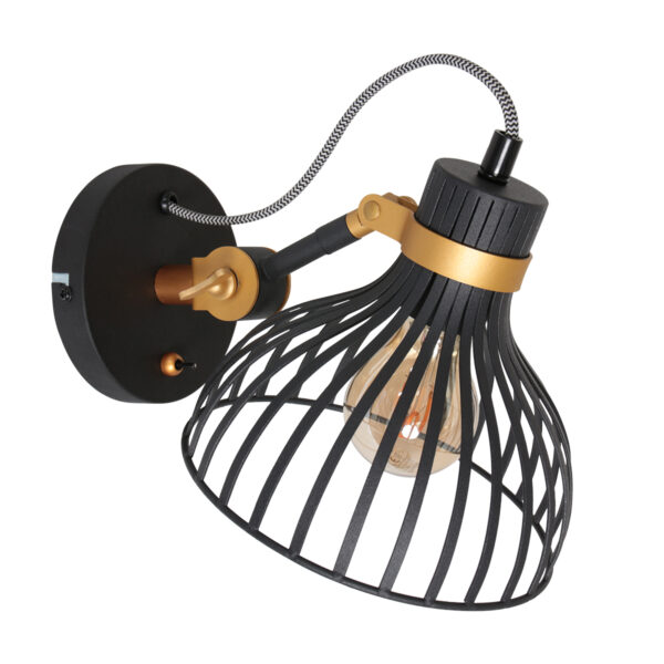 Draad wandlamp met schakelaar Anne Light & Home Dunbar - Image 8