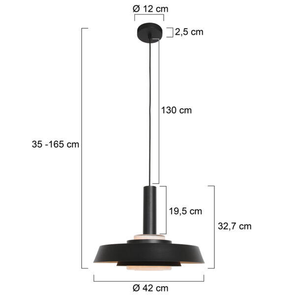 Retro hanglamp Anne Light & Home Flinter - Image 5