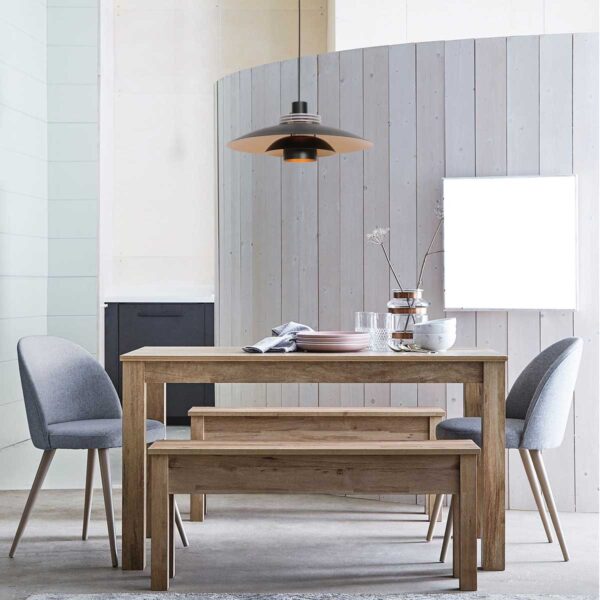 Anne Lighting flinter hanglamp - met schotels - E27 - in hoogte verstelbaar - Ø47 cm - zwart - Afbeelding 2