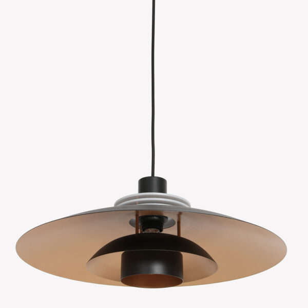 Anne Lighting flinter hanglamp - met schotels - E27 - in hoogte verstelbaar - Ø47 cm - zwart - Afbeelding 11