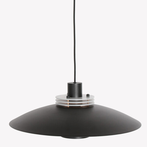 Anne Lighting flinter hanglamp - met schotels - E27 - in hoogte verstelbaar - Ø47 cm - zwart - Afbeelding 13