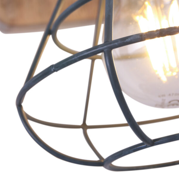 Industriele kooi wandlamp Anne Light & Home Guersey - Image 2