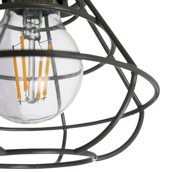 Wandlamp draad en hout Anne Light & Home Guersey - Image 3