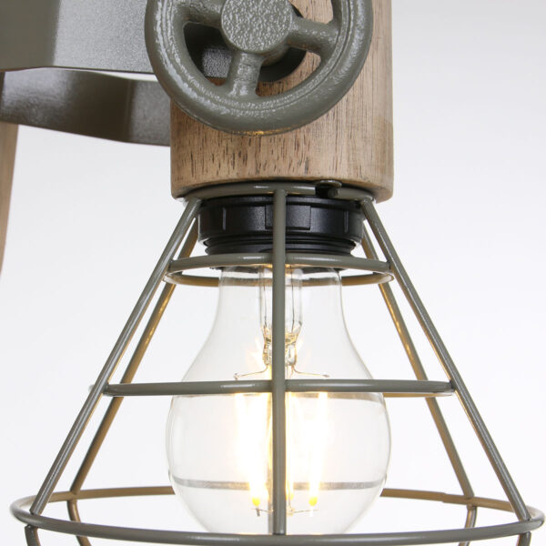 Wandlamp draad en hout Anne Light & Home Guersey - Image 9