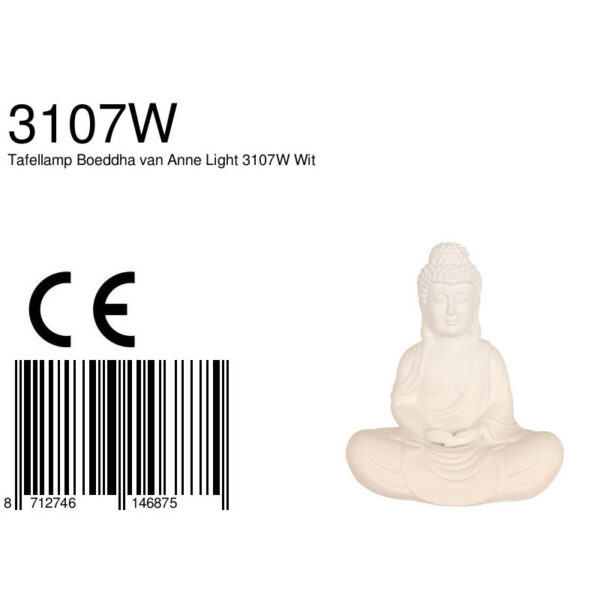 Stenen boeddha lamp Anne Light & Home Jazz - Image 6
