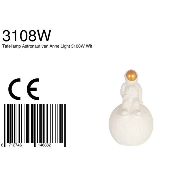 Astronaut maan lamp Anne Light & Home Jazz - Image 6