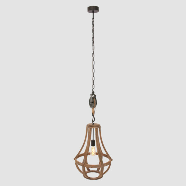 Houten katrol hanglamp Anne Light & Home Liberty bell - Image 18