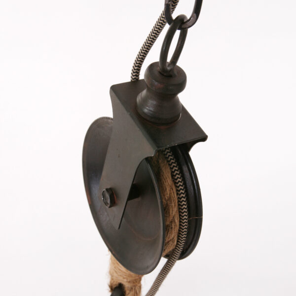 Houten katrol hanglamp Anne Light & Home Liberty bell - Image 5
