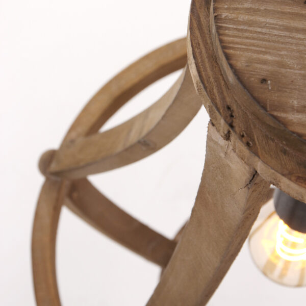 Houten katrol hanglamp Anne Light & Home Liberty bell - Image 6