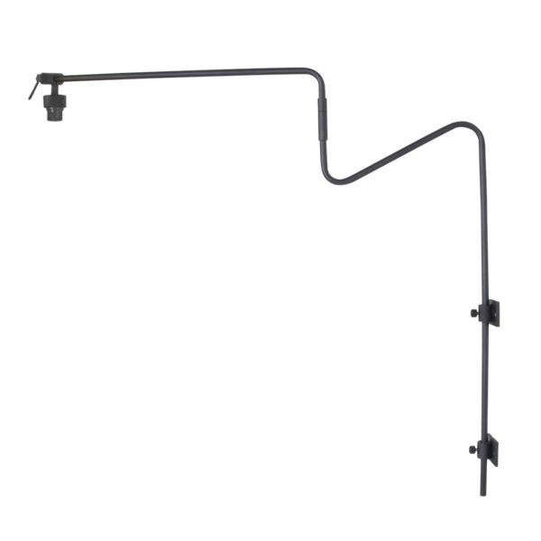 Anne Light & Home Linstrom wandlamp – E27 (grote fitting) – Zwart
